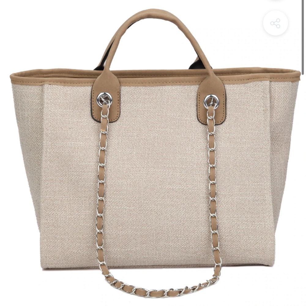 Good night macaroon canvas tote bag - new